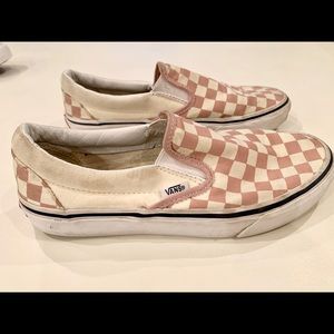 Pink and white checkered Vans!!